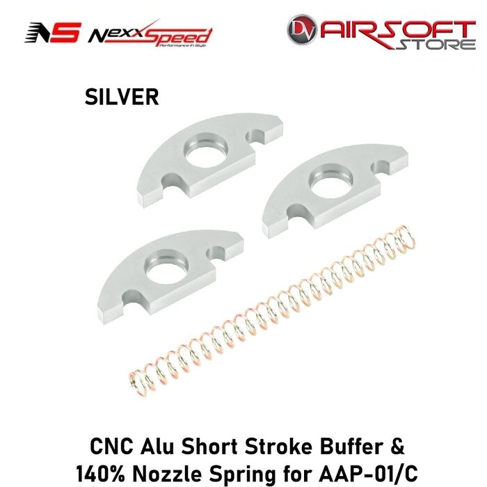 Nexxspeed CNC Alu Short Stroke Buffer & 140% Nozzle Spring for AAP-01/C