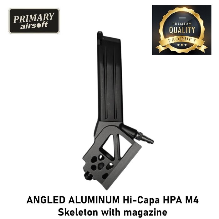 Primary Airsoft ANGLED ALUMINUM Hi-Capa HPA M4 Skeleton with magazine