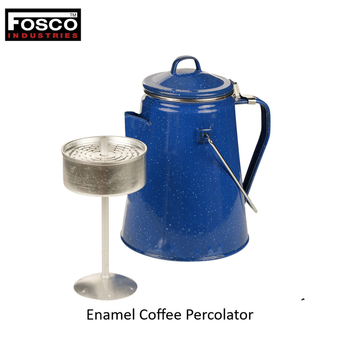 Fosco Industries Enamel Coffee Percolator