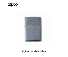 Zippo Lighter Brushed Silver