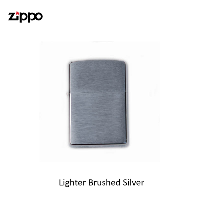 Zippo Lighter Brushed Silver