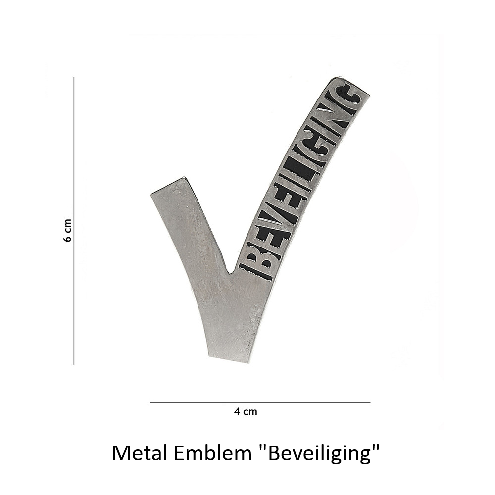 ----- Metal Emblem "Beveiliging"