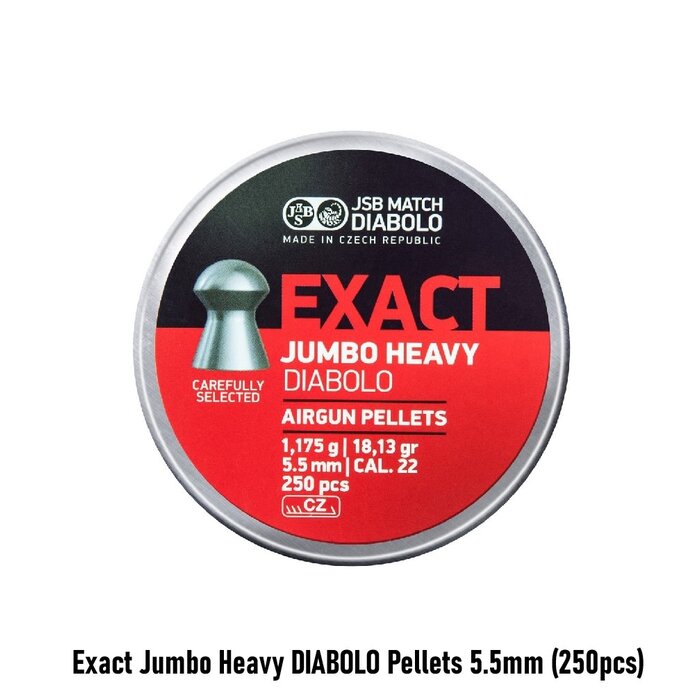 JSB Exact Jumbo Heavy DIABOLO Pellets 5.5mm (250pcs)