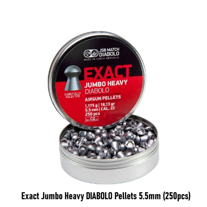 JSB Exact Jumbo Heavy DIABOLO Pellets 5.5mm (250pcs)