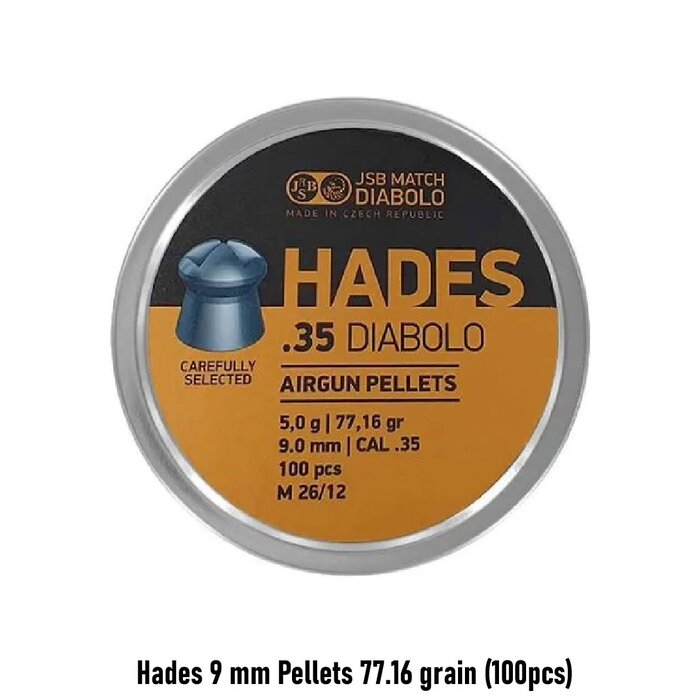 JSB Hades 9 mm Pellets 77.16 grain (100pcs)