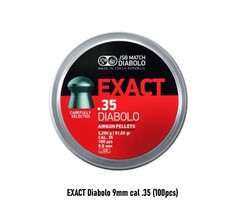 JSB EXACT Diabolo 9mm cal .35 (100pcs)