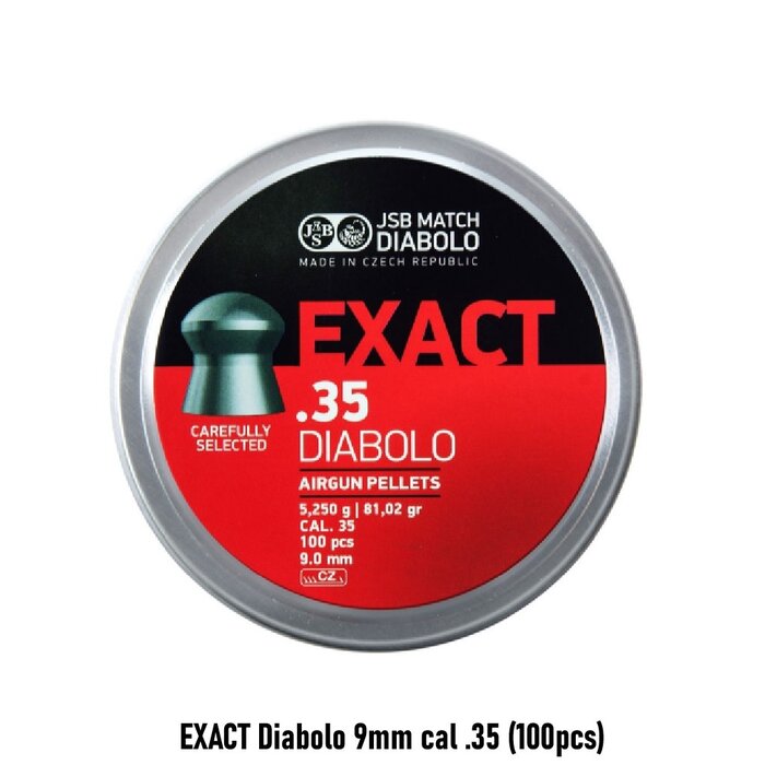 JSB EXACT Diabolo 9mm cal .35 (100pcs)