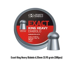JSB Exact King Heavy Diabolo 6.35mm 33.95 grain (300pcs)