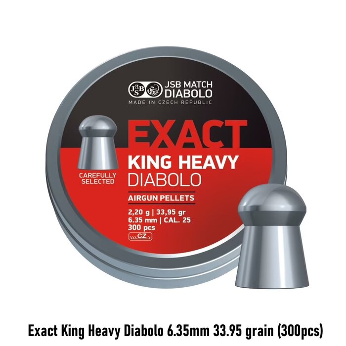 JSB Exact King Heavy Diabolo 6.35mm 33.95 grain (300pcs)