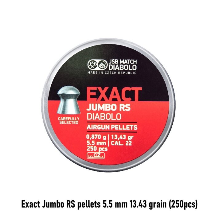 JSB Exact Jumbo RS pellets 5.5 mm 13.43 grain (250pcs)