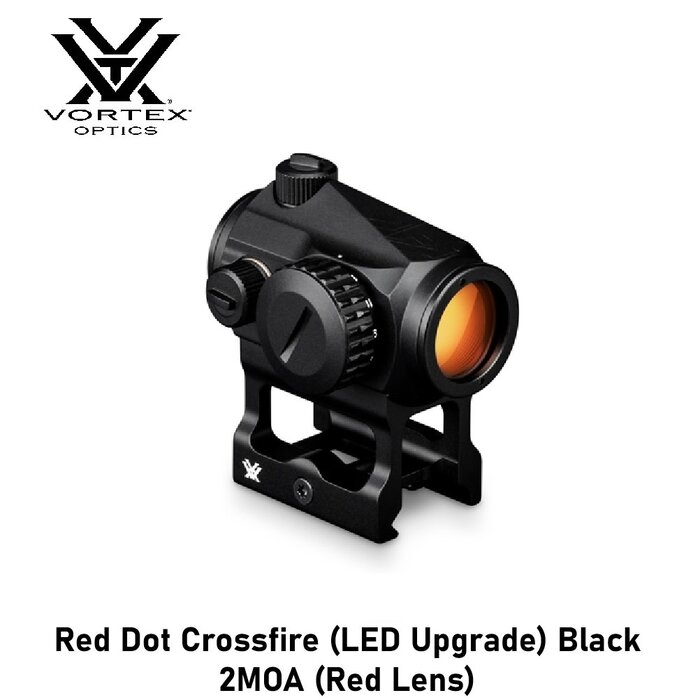 Vortex Optics Red Dot Crossfire (LED Upgrade) Black 2MOA (Red Lens)