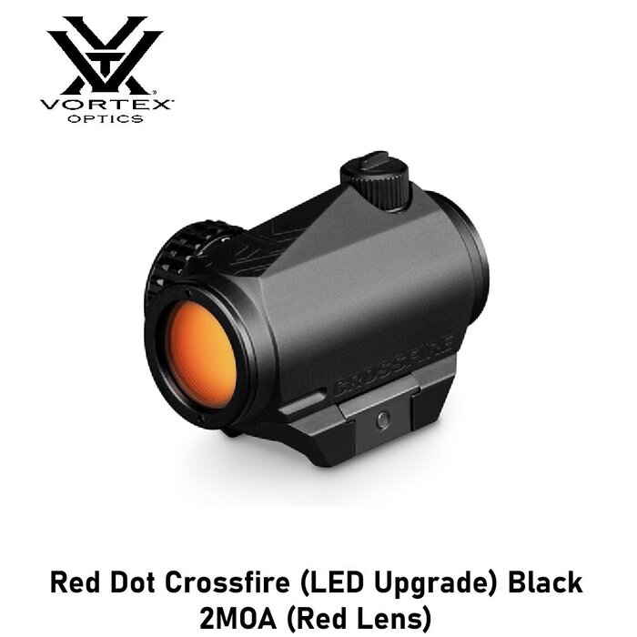 Vortex Optics Red Dot Crossfire (LED Upgrade) Black 2MOA (Red Lens)