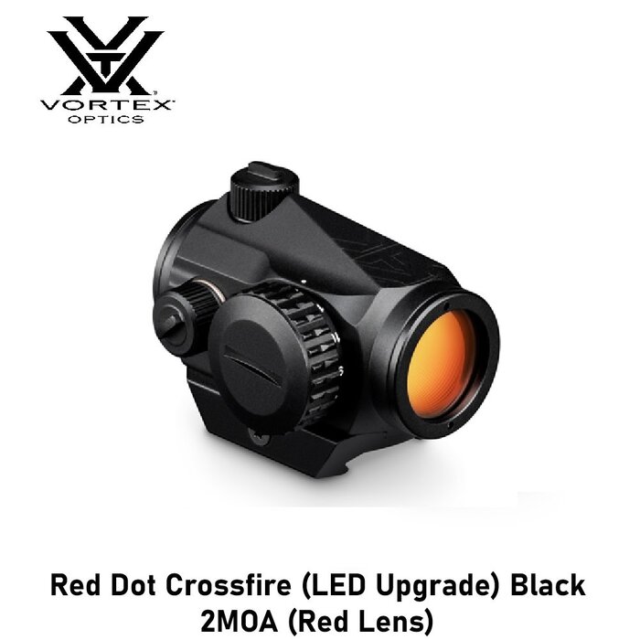 Vortex Optics Red Dot Crossfire (LED Upgrade) Black 2MOA (Red Lens)