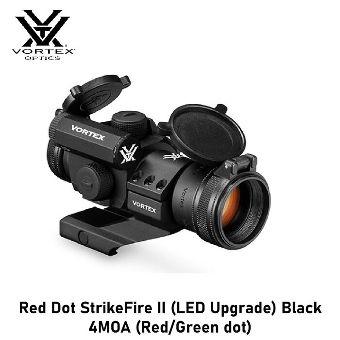 Vortex Optics Red Dot StrikeFire II (LED Upgrade) Black 4MOA (Red/Green dot)