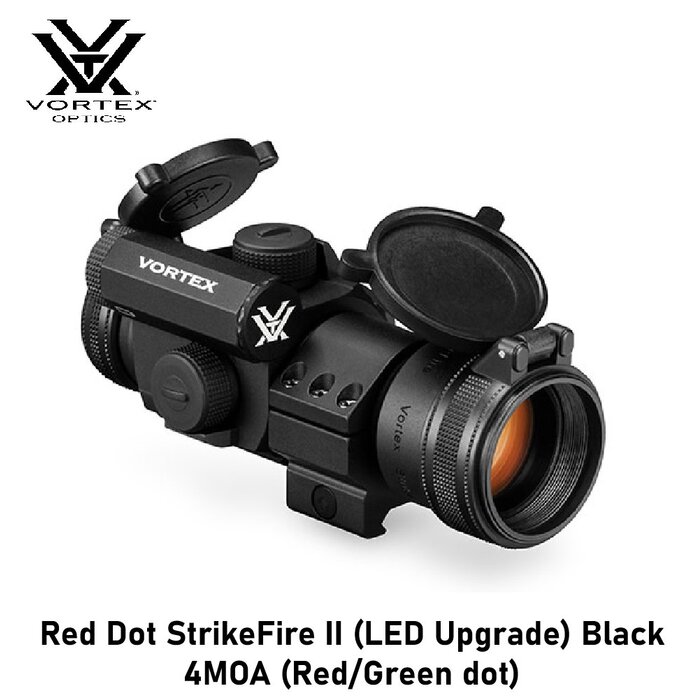 Vortex Optics Red Dot StrikeFire II (LED Upgrade) Black 4MOA (Red/Green dot)