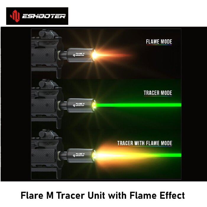 Eshooter Flare M Tracer Unit with Flame Effect