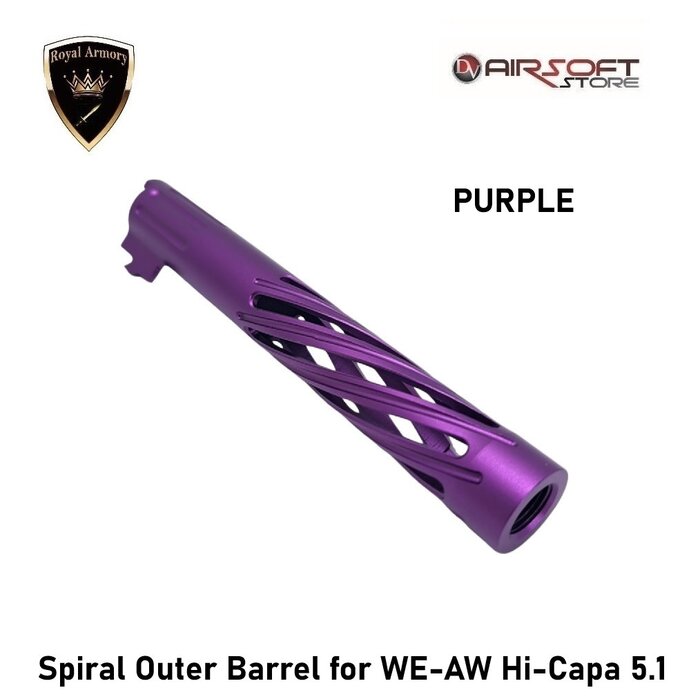 Royal Armory Spiral Outer Barrel for WE-AW Hi-Capa 5.1