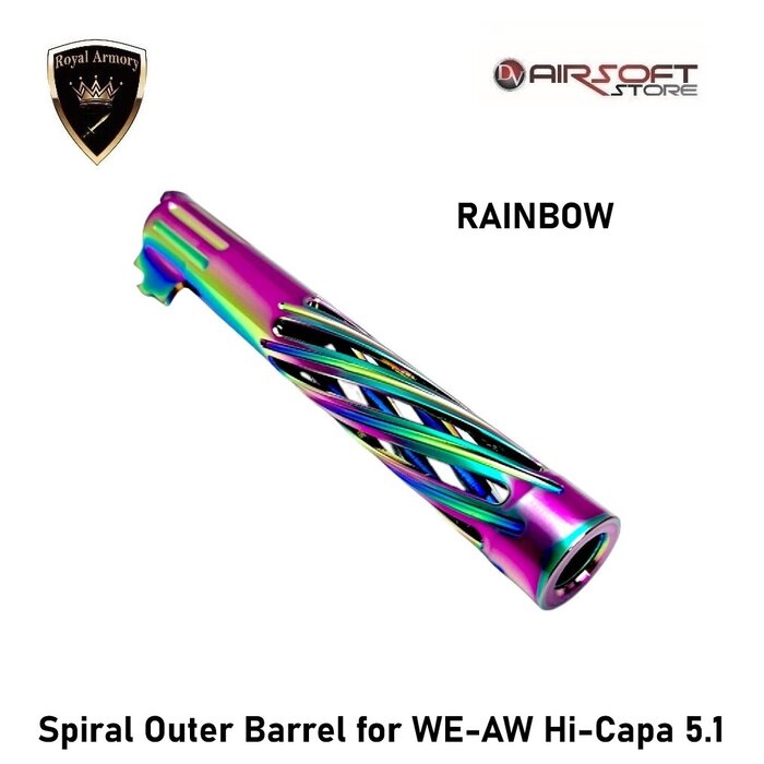Royal Armory Spiral Outer Barrel for WE-AW Hi-Capa 5.1