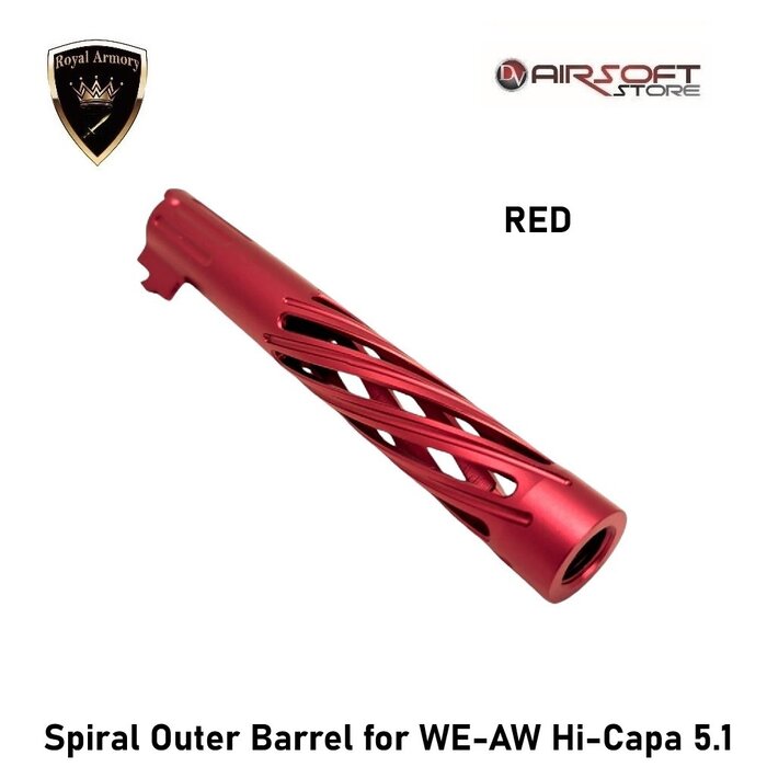 Royal Armory Spiral Outer Barrel for WE-AW Hi-Capa 5.1