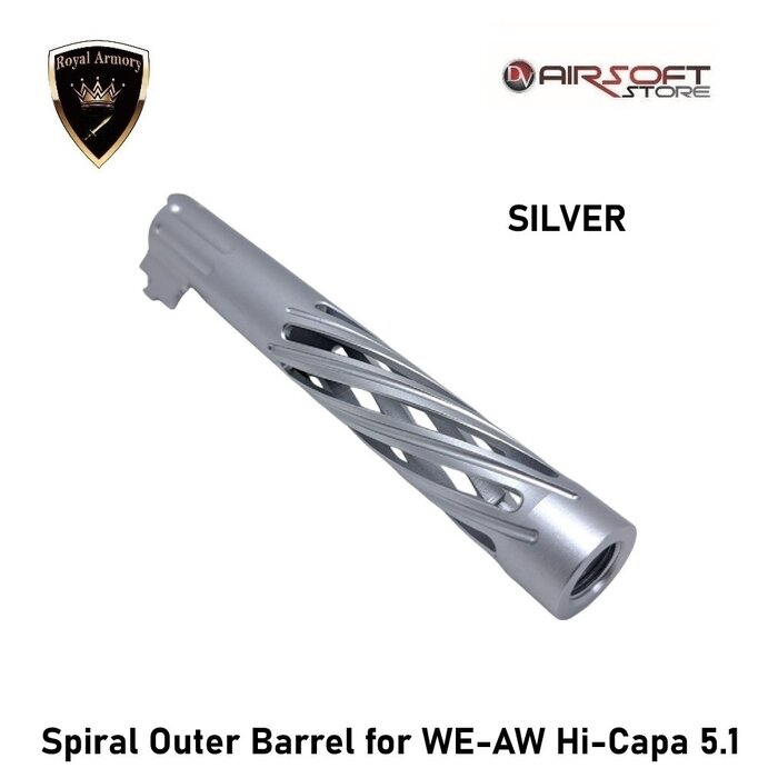 Royal Armory Spiral Outer Barrel for WE-AW Hi-Capa 5.1