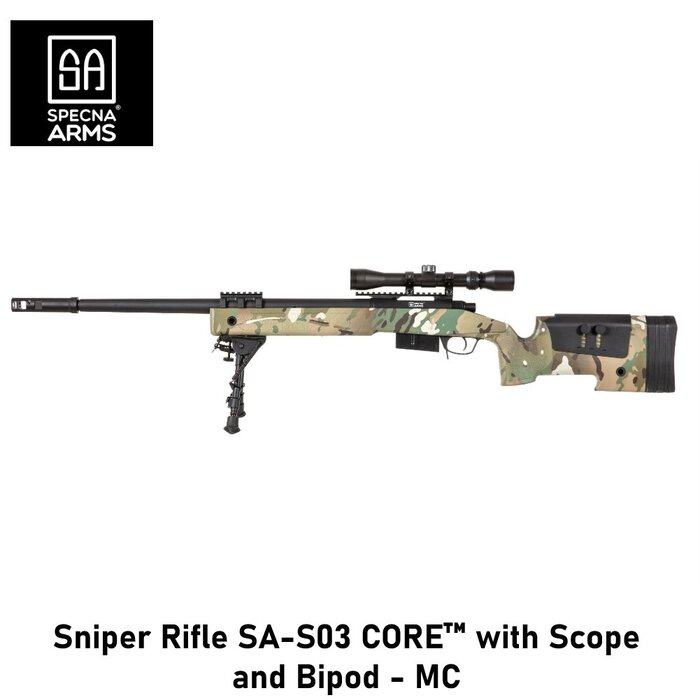 Specna Arms Sniper Rifle SA-S03 CORE™ with Scope and Bipod - MC