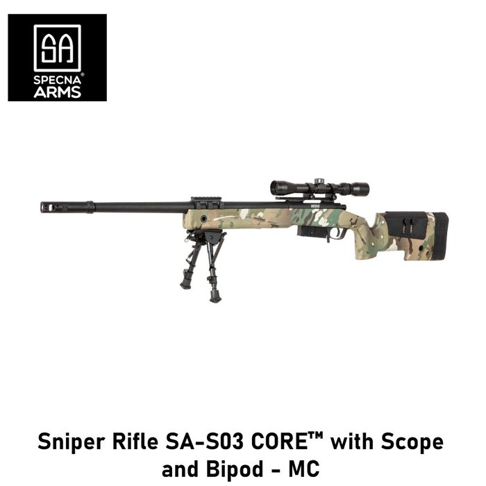 Specna Arms Sniper Rifle SA-S03 CORE™ with Scope and Bipod - MC