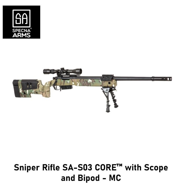 Specna Arms Sniper Rifle SA-S03 CORE™ with Scope and Bipod - MC