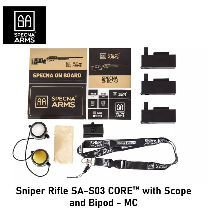 Specna Arms Sniper Rifle SA-S03 CORE™ with Scope and Bipod - MC