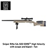 Specna Arms Sniper Rifle SA-S02 CORE™ High Velocity with scope and bipod - Tan