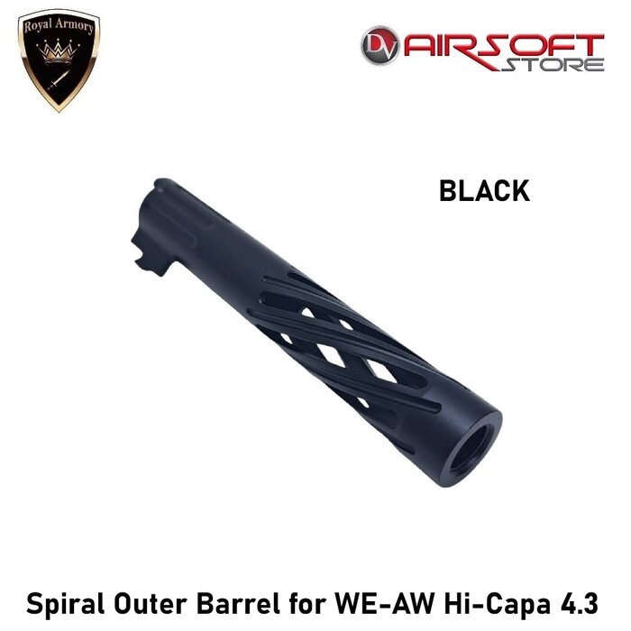 Royal Armory Spiral Outer Barrel for WE-AW Hi-Capa 4.3