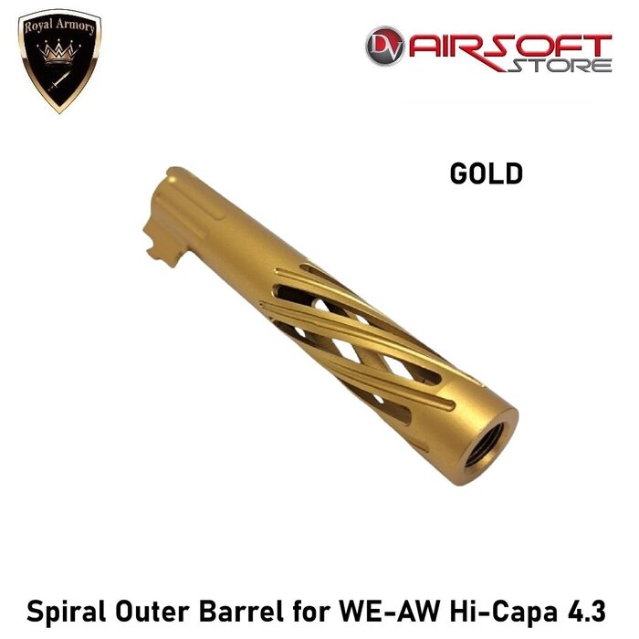 Royal Armory Spiral Outer Barrel for WE-AW Hi-Capa 4.3