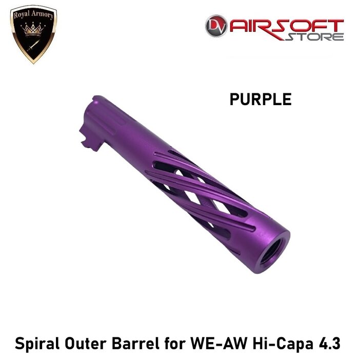 Royal Armory Spiral Outer Barrel for WE-AW Hi-Capa 4.3