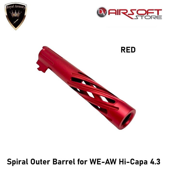 Royal Armory Spiral Outer Barrel for WE-AW Hi-Capa 4.3