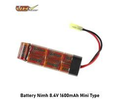 VB Power Battery Nimh 8.4V 1600mAh Mini Type