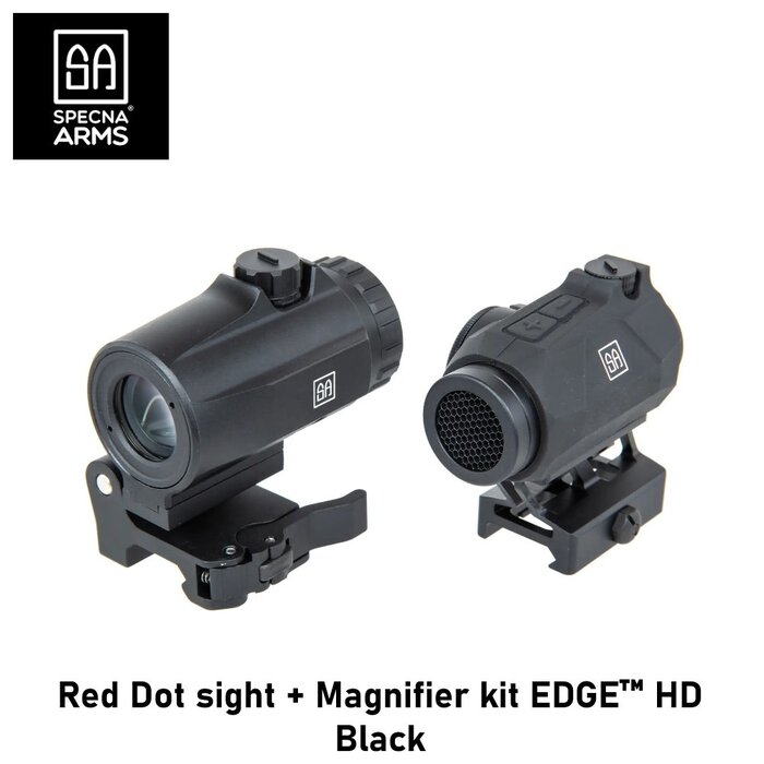 Specna Arms Red Dot sight + Magnifier kit EDGE™ HD Black