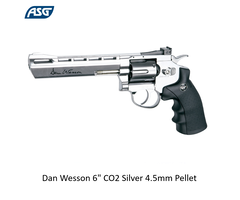 ASG Dan Wesson 6" CO2 Silver 4.5mm Pellet