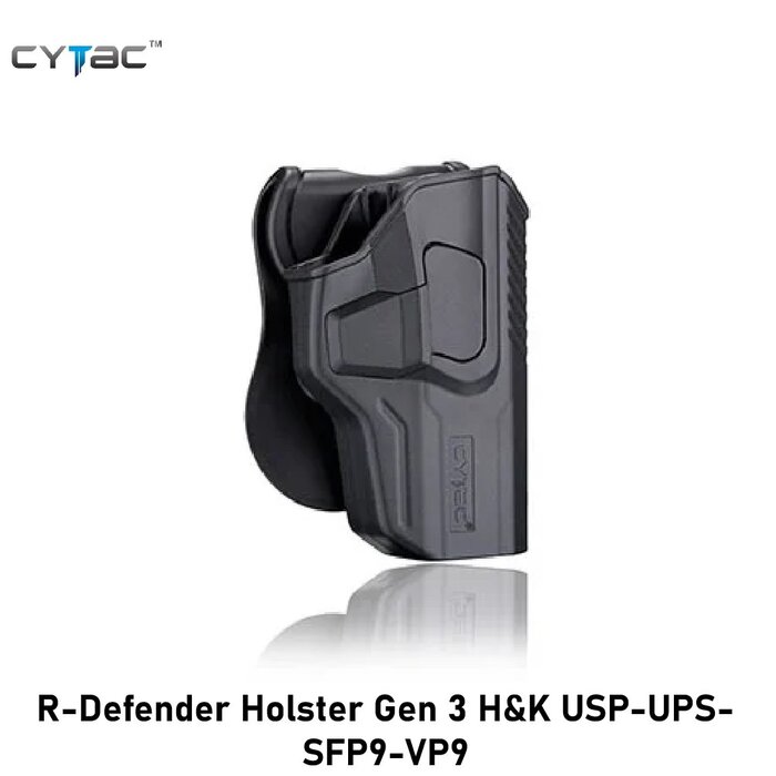 CYTAC R-Defender Holster Gen 3 H&K USP-UPS-SFP9-VP9