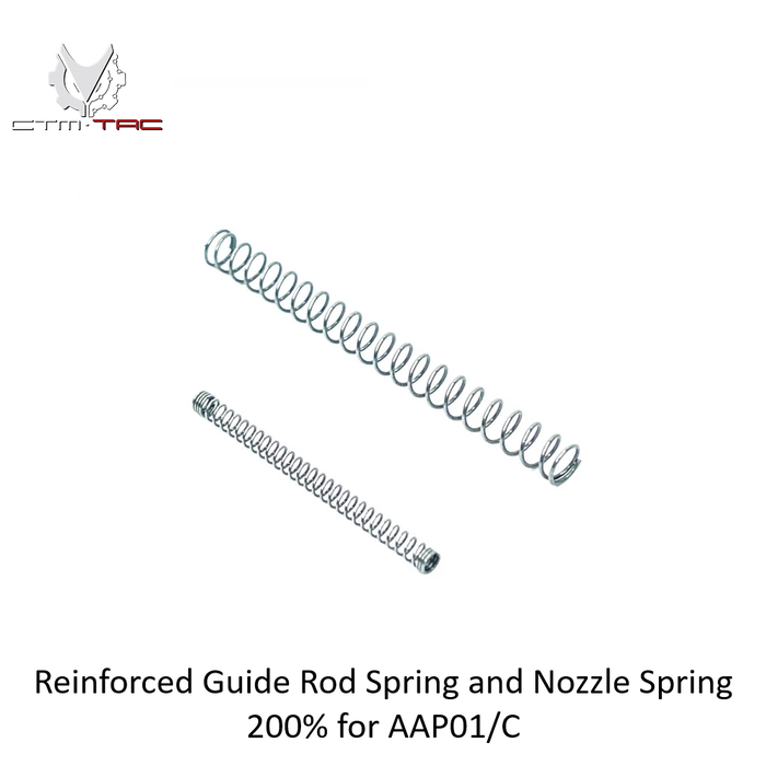 CTM Airsoft Reinforced Guide Rod Spring and Nozzle Spring 200% for AAP01/C