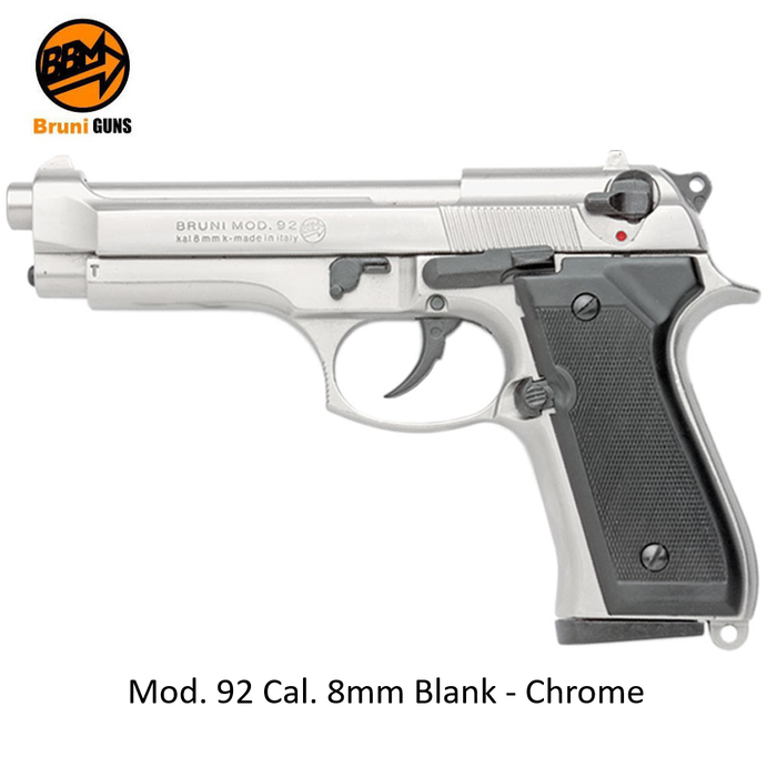Bruni Mod. 92 Cal. 8mm Blank - Chrome