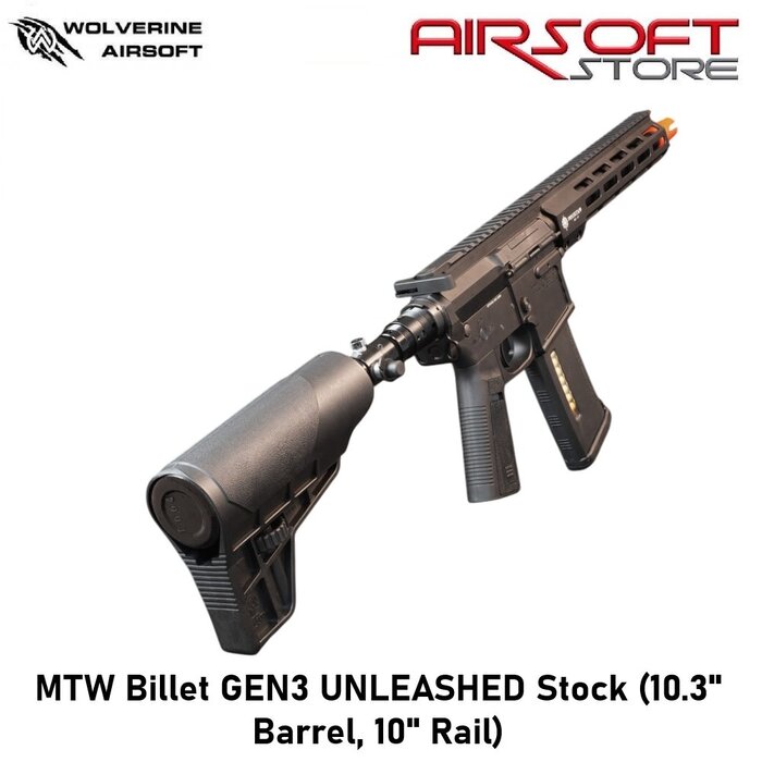 Wolverine MTW Billet GEN3 UNLEASHED Stock (10.3" Barrel, 10" Rail)
