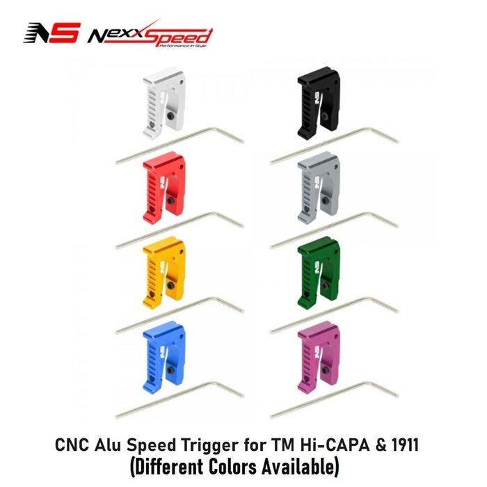 Nexxspeed CNC Alu Speed Trigger for TM Hi-CAPA & 1911