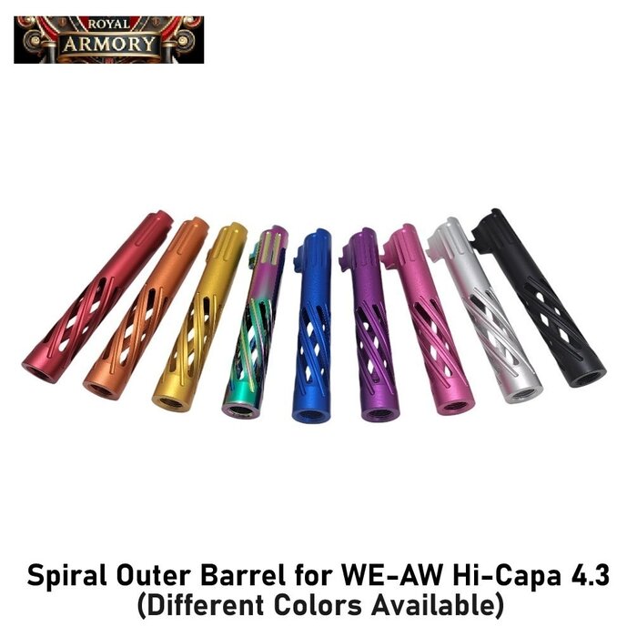 Royal Armory Spiral Outer Barrel for WE-AW Hi-Capa 4.3