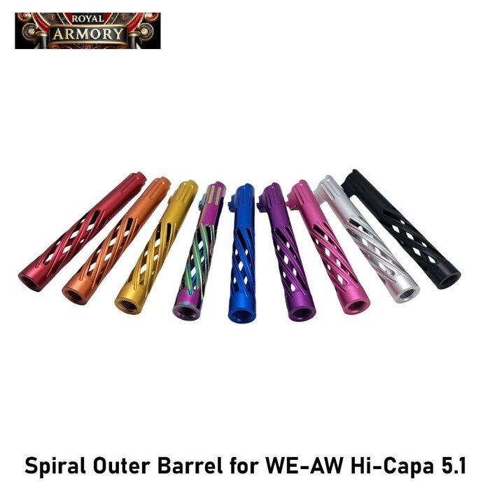 Royal Armory Spiral Outer Barrel for WE-AW Hi-Capa 5.1