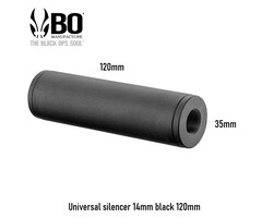 BO Universal silencer 14mm black 120mm