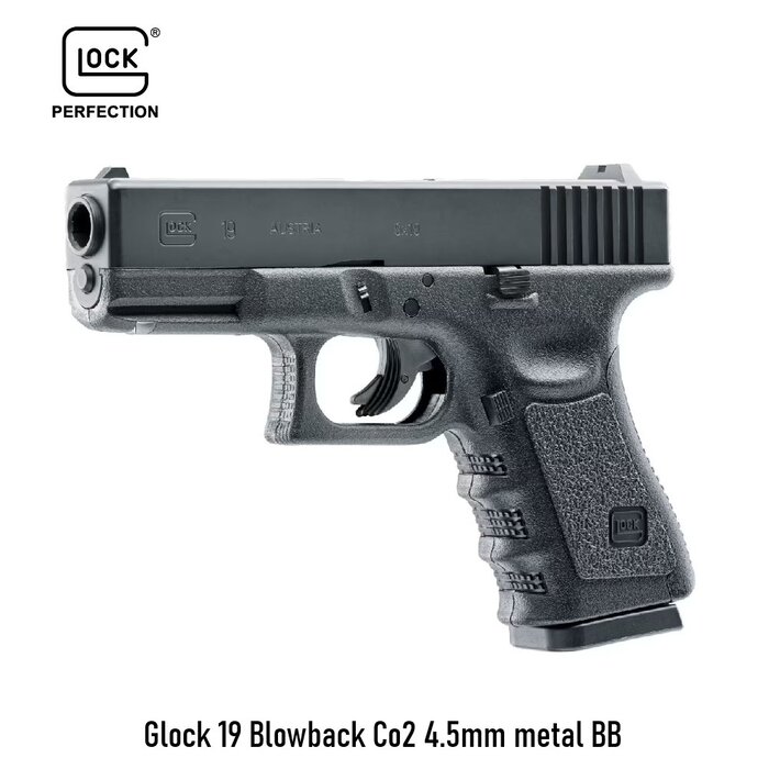 Glock Glock 19 Blowback Co2 4.5mm metal BB