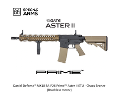 Specna Arms Daniel Defense® MK18 SA-P26 Prime™ Aster II ETU - Chaos Bronze (Brushless motor)