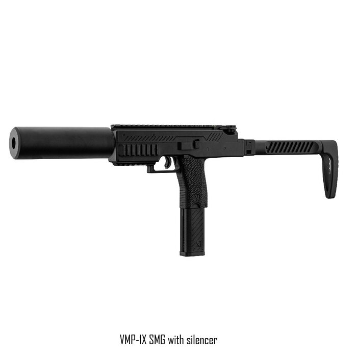 Vorsk VMP-1X SMG with silencer