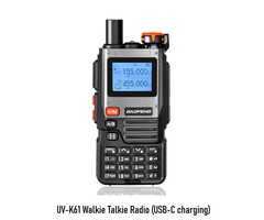 Baofeng UV-K61 Walkie Talkie Radio (USB-C charging)