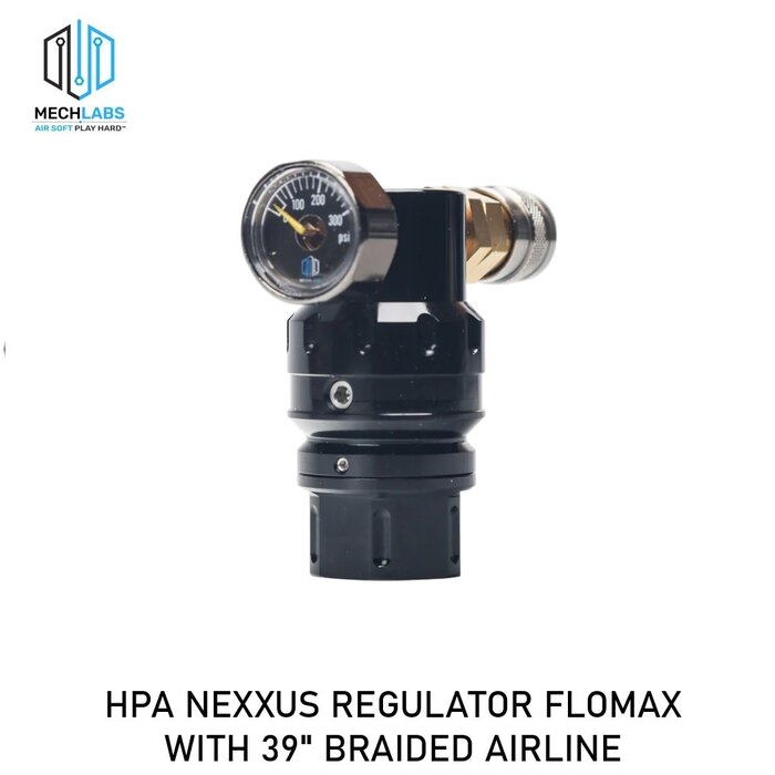 Mech Labs HPA NEXXUS REGULATOR FLOMAX WITH 39" BRAIDED AIRLINE