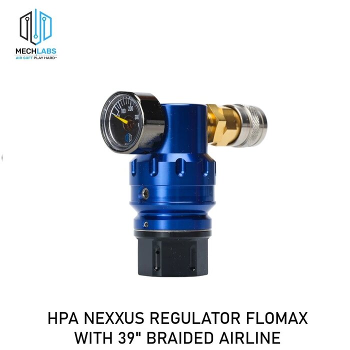 Mech Labs HPA NEXXUS REGULATOR FLOMAX WITH 39" BRAIDED AIRLINE